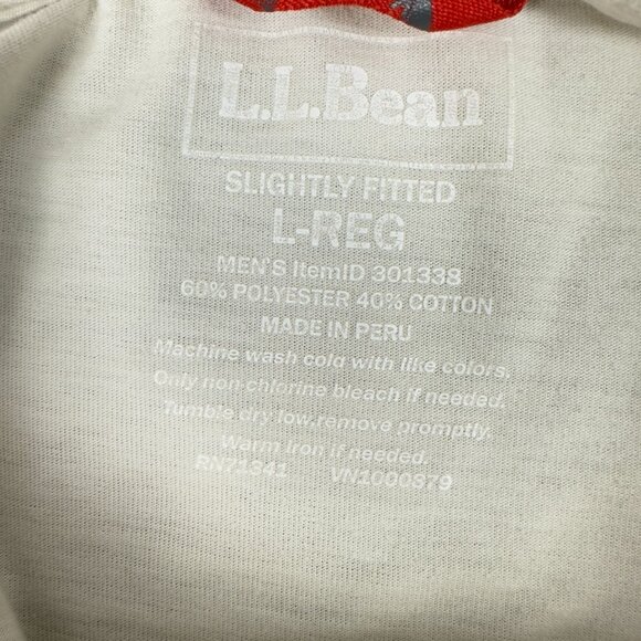 Vintage L.L.Bean Tee Adults L Regular White Slightly Fitted Graphic Logo - Picture 6 of 9